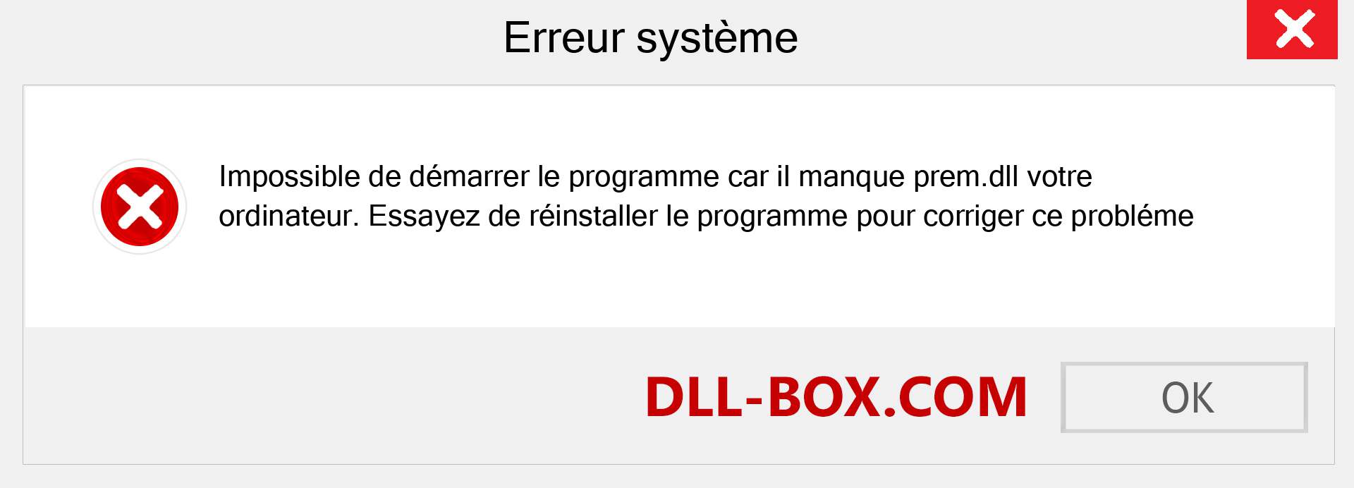 Le fichier prem.dll est manquant ?. Télécharger pour Windows 7, 8, 10 - Correction de l'erreur manquante prem dll sur Windows, photos, images